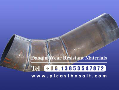 steel elbow lined cast basalt production